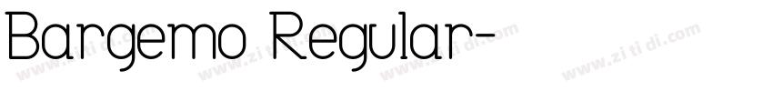 Bargemo Regular字体转换